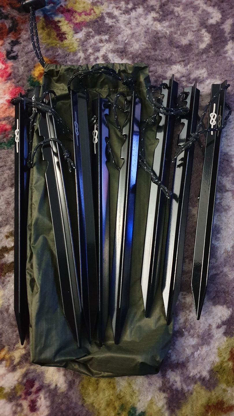 Customer photo review of Ultralight Aluminium Pegs (8 Pack)