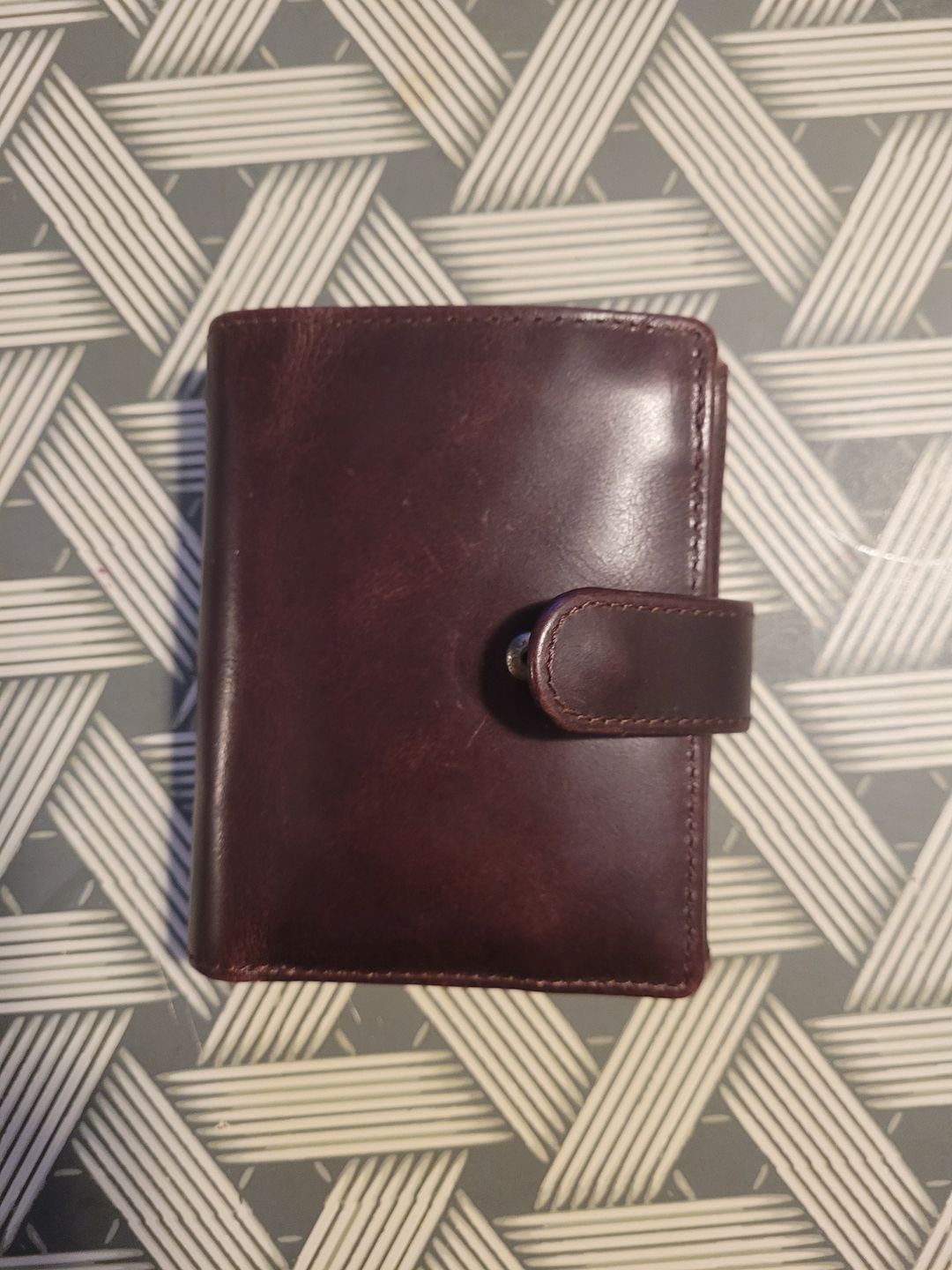 Customer photo review of Full Grain Cowhide Leather Wallet