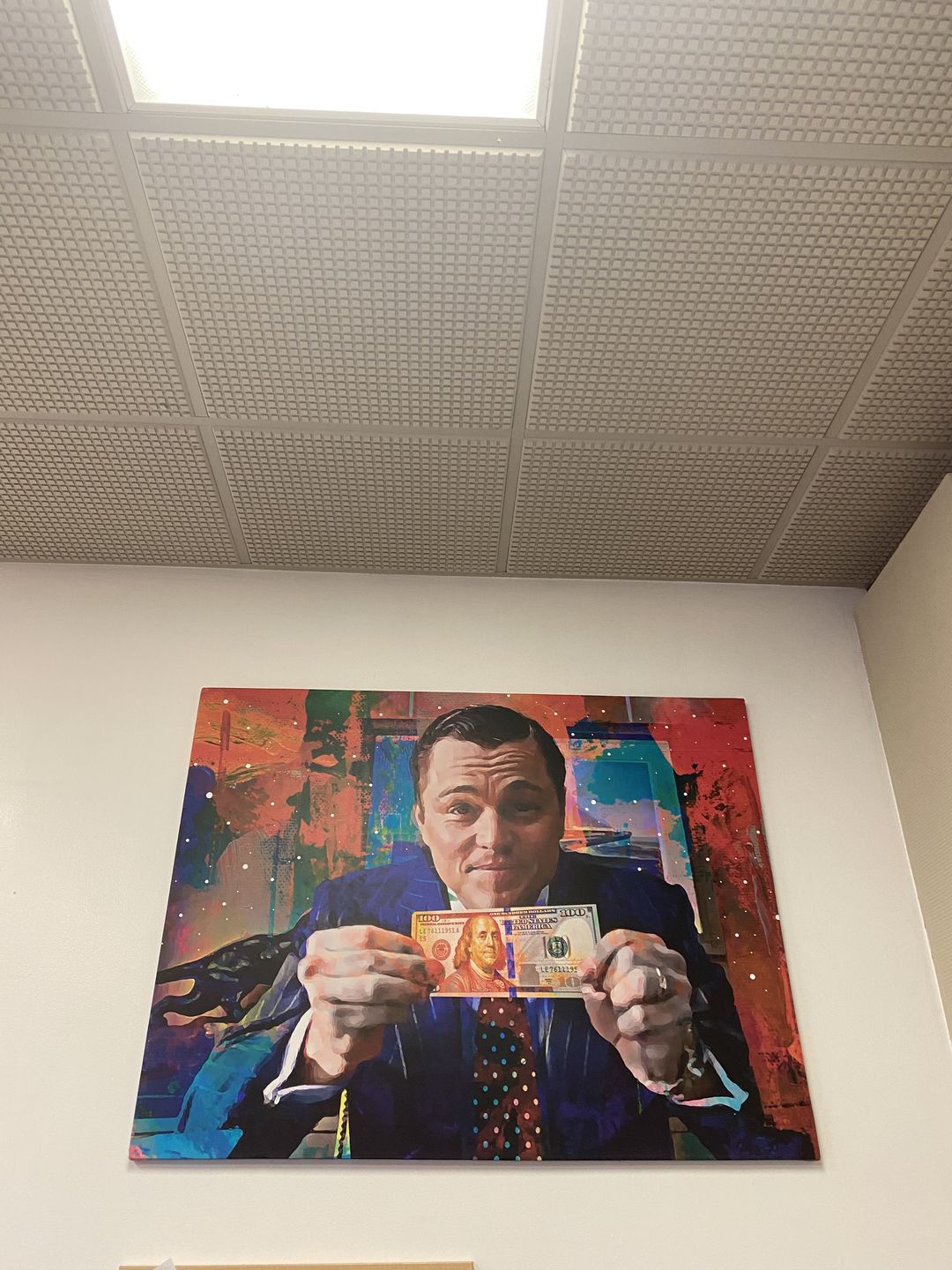 Customer photo review of The Wolf of Wall Street Wall Art