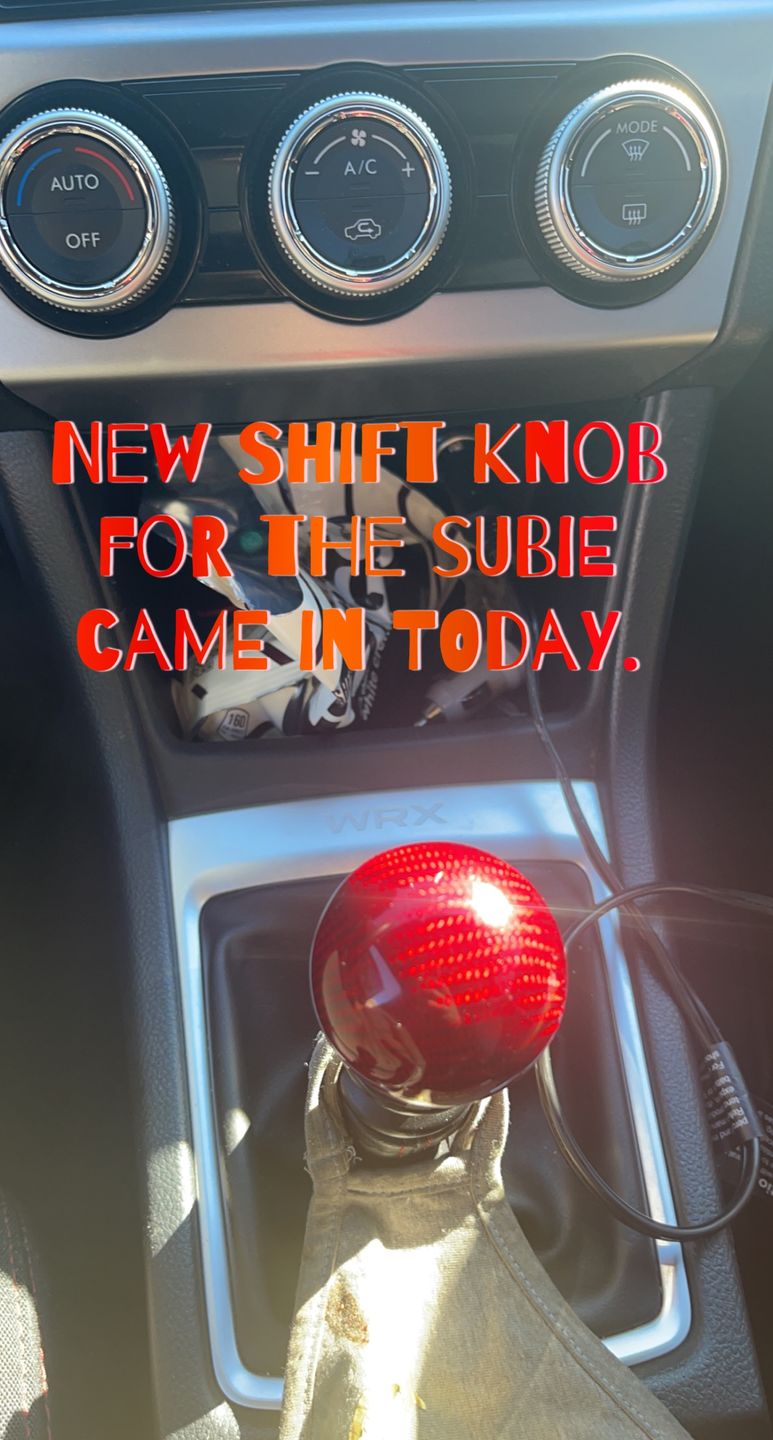 Customer photo review of Damaged Shift Knobs