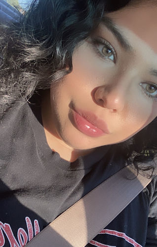 Customer photo review of MOJOSEE Angel Ice Brown Colored Contact Lenses