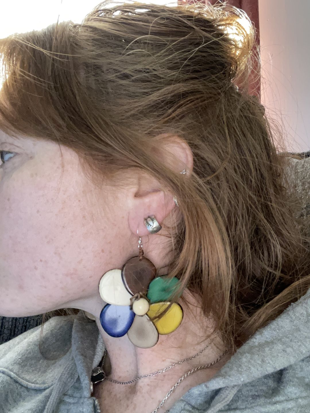 Customer photo review of Rosalia Earrings