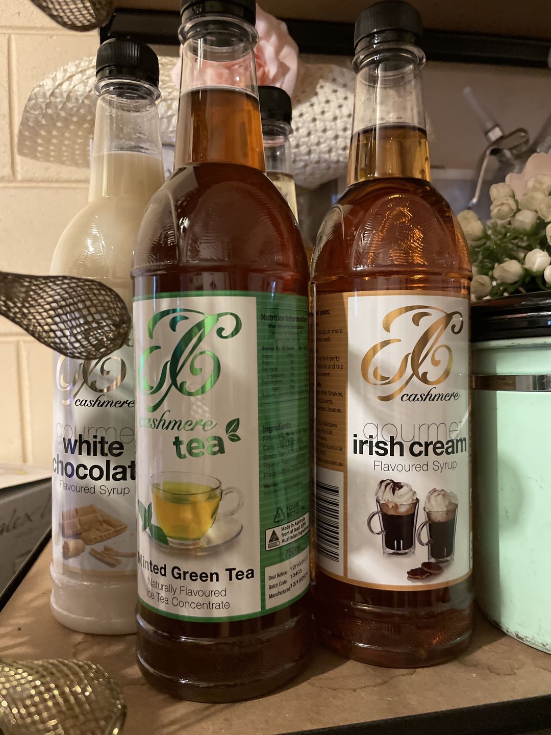 Customer photo review of Irish Cream Coffee Syrup