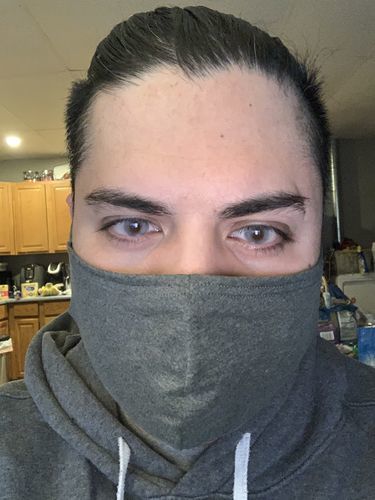 Customer photo review of MOJOSEE Aurora Grey Colored Contact Lenses