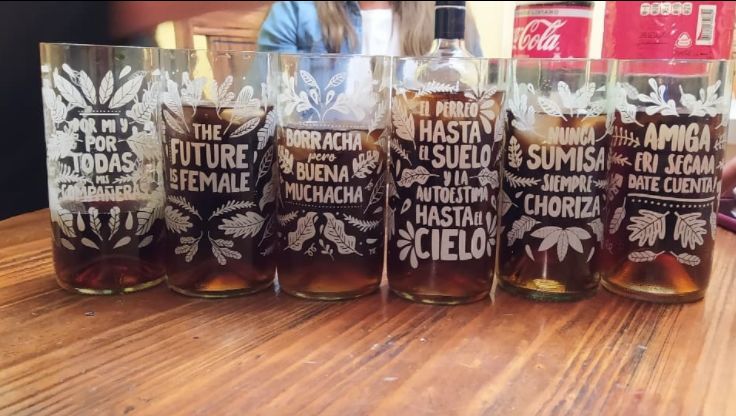 Customer photo review of Piscoleras Juego de 6 Vasos