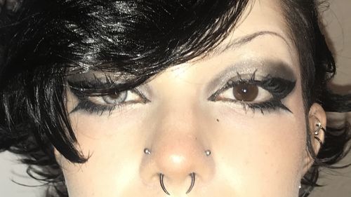 Customer photo review of MOJOSEE Glass Ball Grey Colored Contact Lenses
