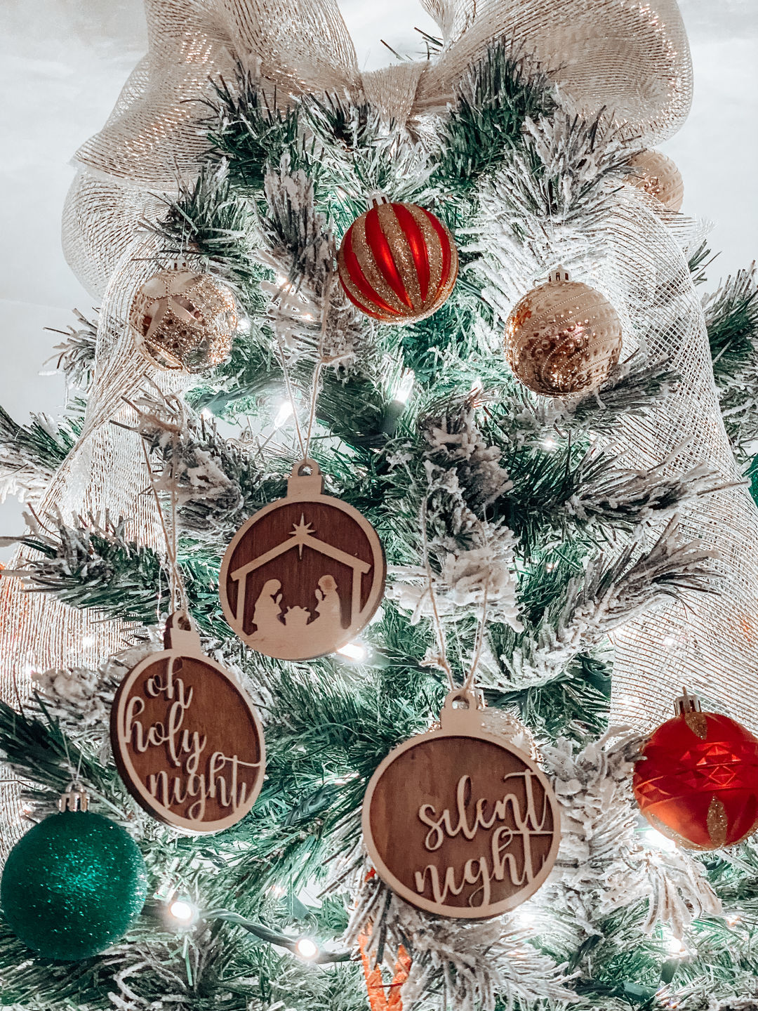 Customer photo review of Nativity Christmas Ornament Set