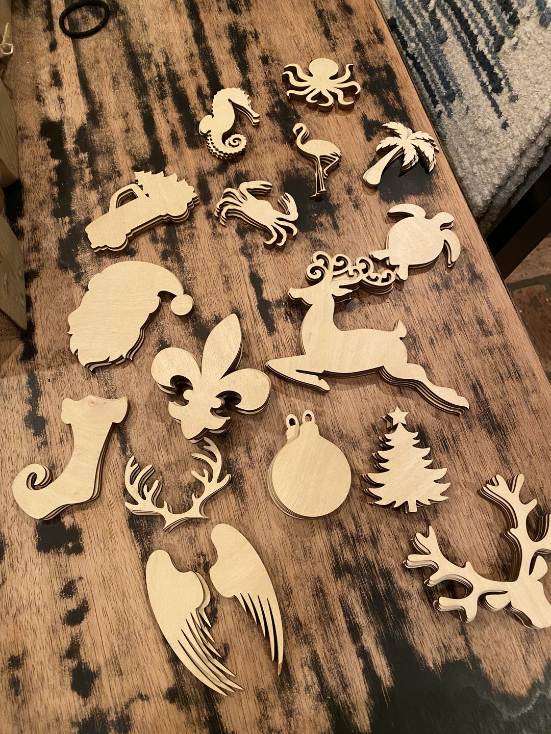 Customer photo review of Unfinished Wooden Octopus Shape - Ocean - Craft - up to 24" DIY