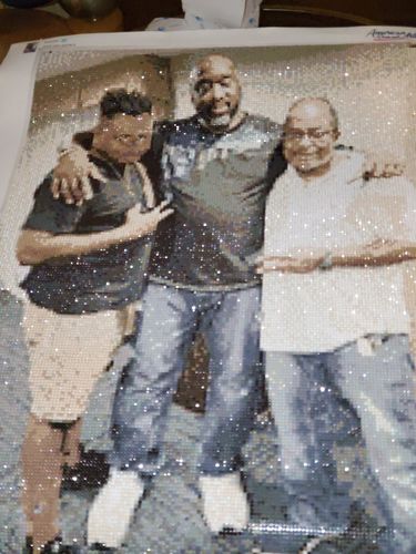Customer photo review of Custom Diamond Painting Kits for Adults DIY 5D - Photo Diamond Art Shipped from USA