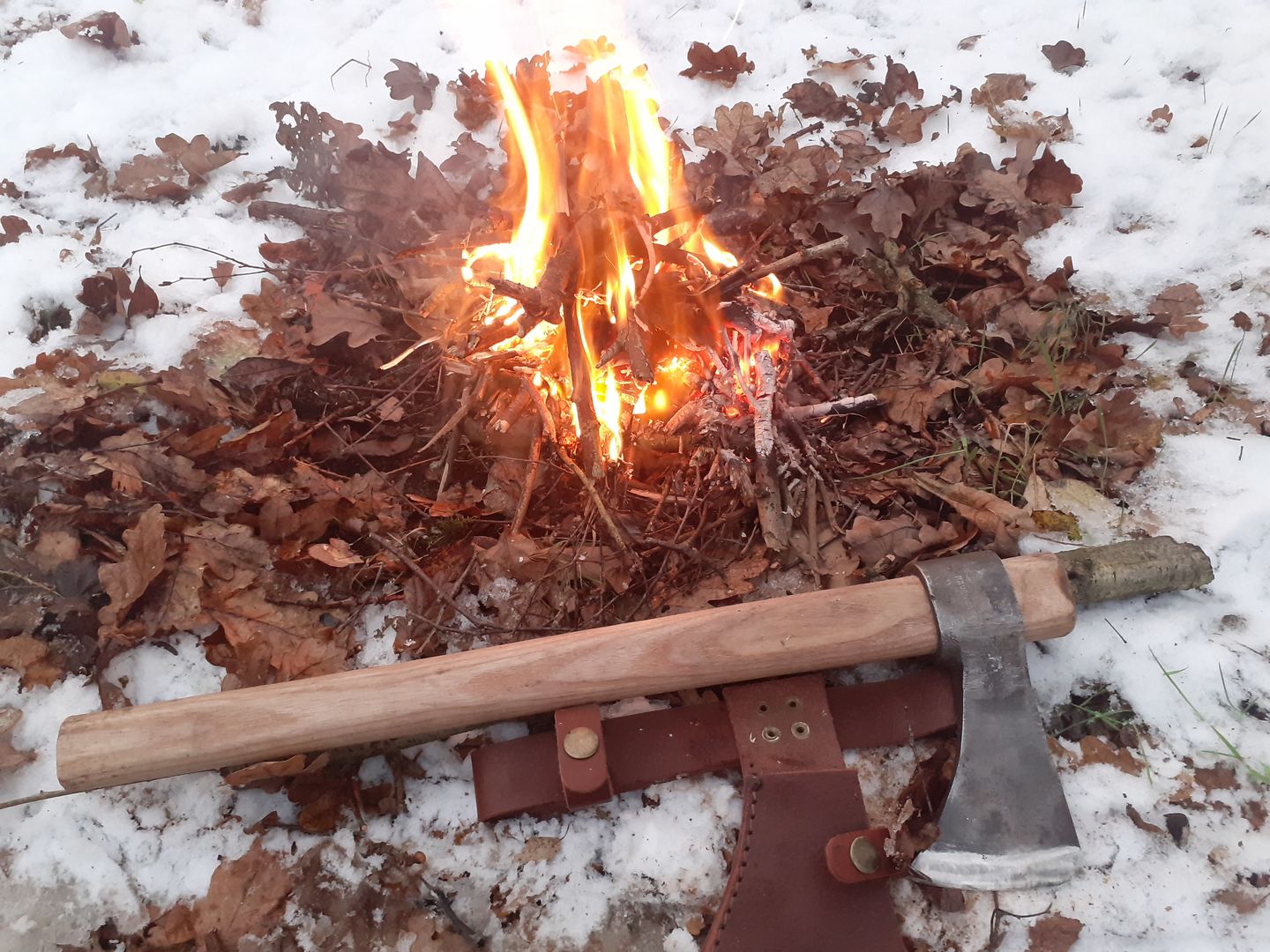 Customer photo review of Hawk Thrower - Raven Forge