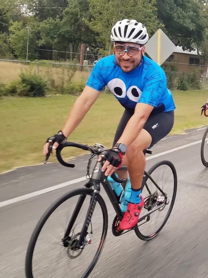Customer photo review of Cookie Monster - Ride, Bike, Eat Cookie! Cycling Jersey