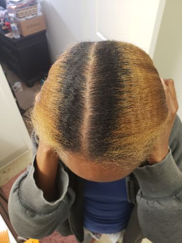 Customer photo review of Growth Sensation and Super Growth Oil Duo