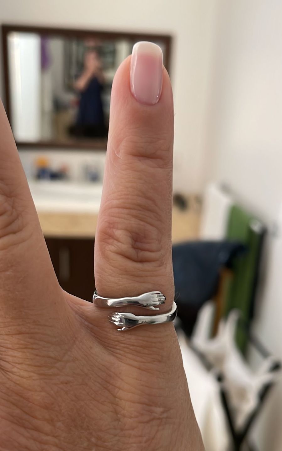 Customer photo review of Embrace | Hug Ring | 925 Sterling Silver