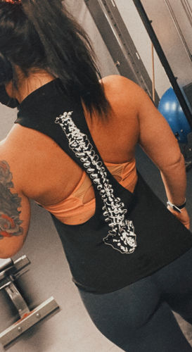Customer photo review of 8- Look Back Stringer Tank Top