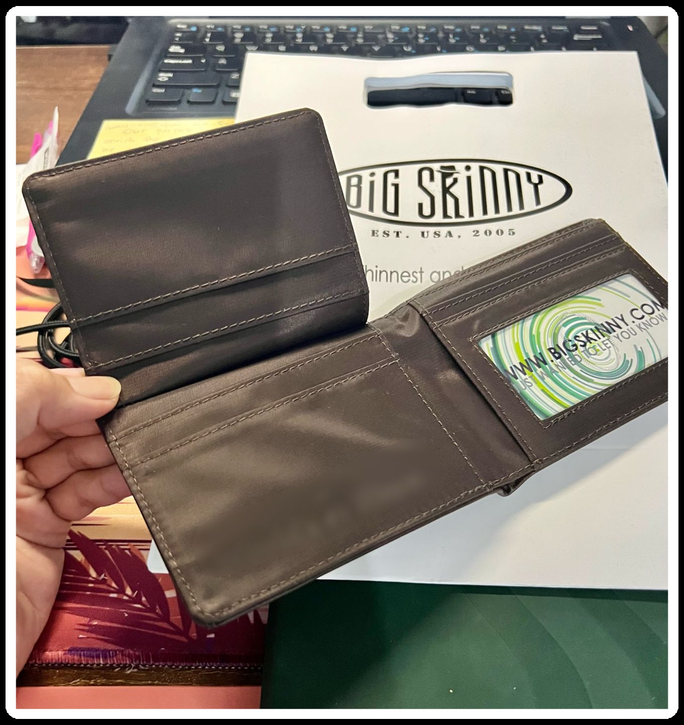 Customer photo review of Leather L-Shape Brown