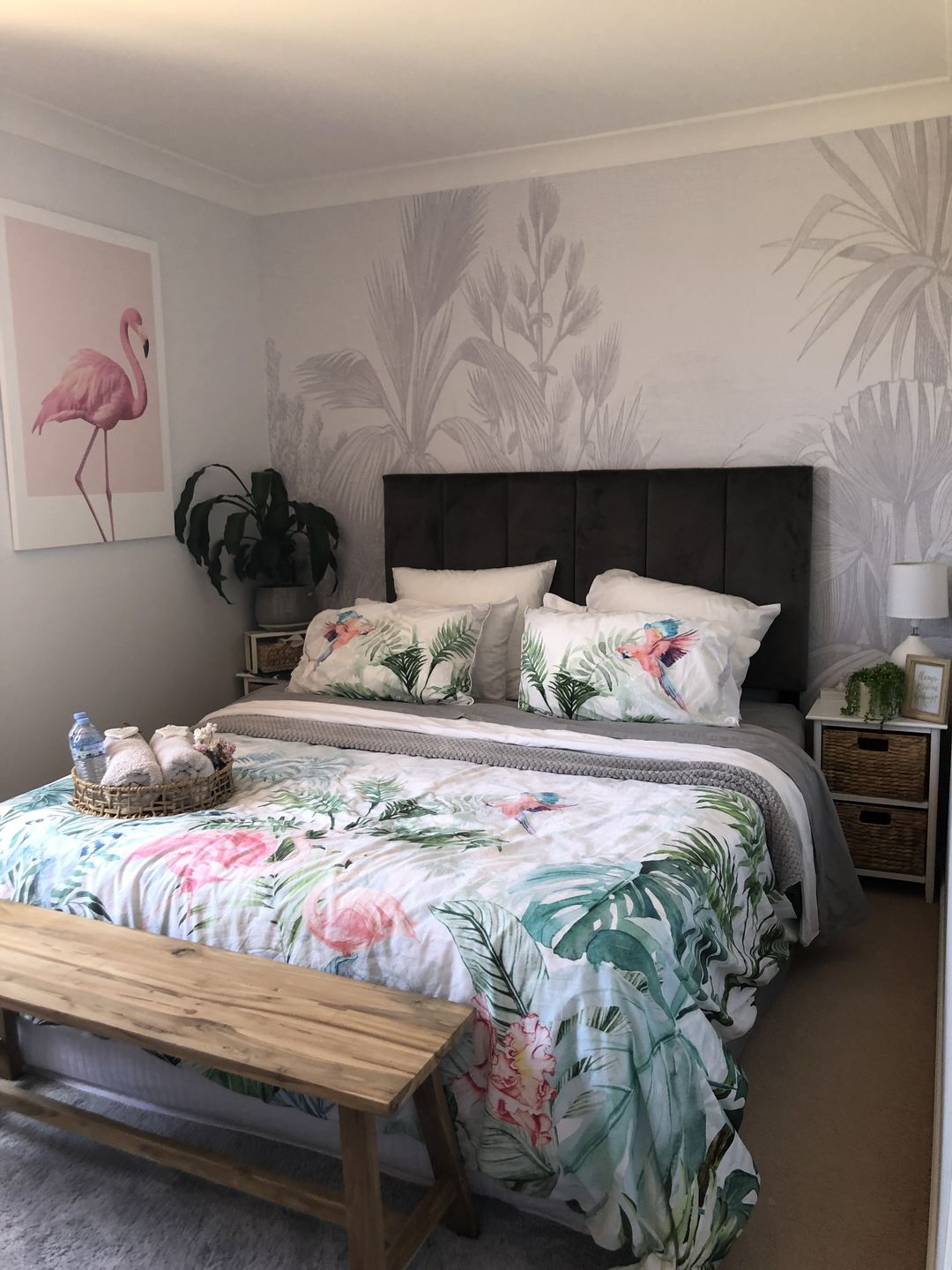 Customer photo review of Vintage Tropics Wallpaper Mural
