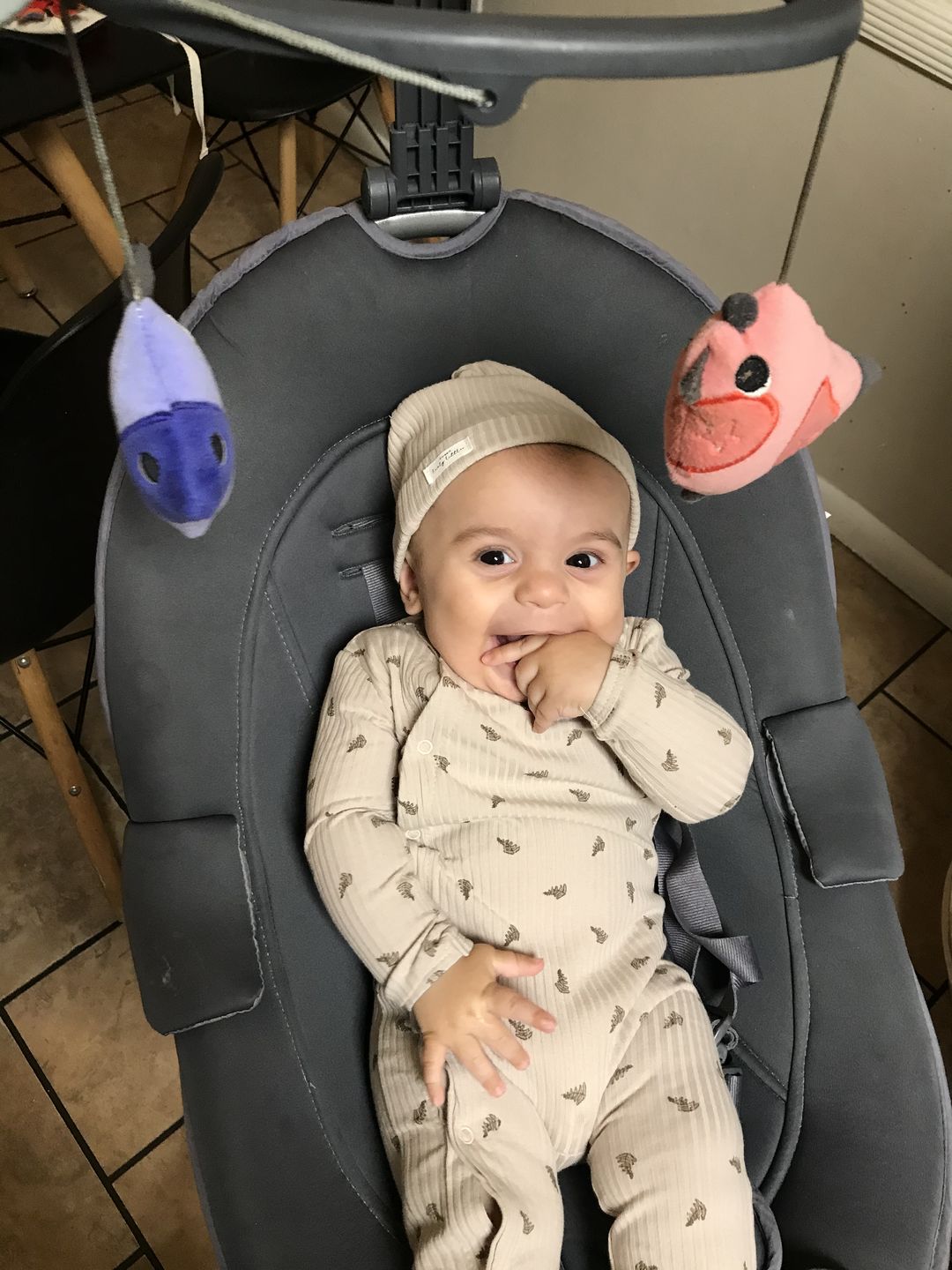 Customer photo review of The Snap Romper - Rosewood Ribbed