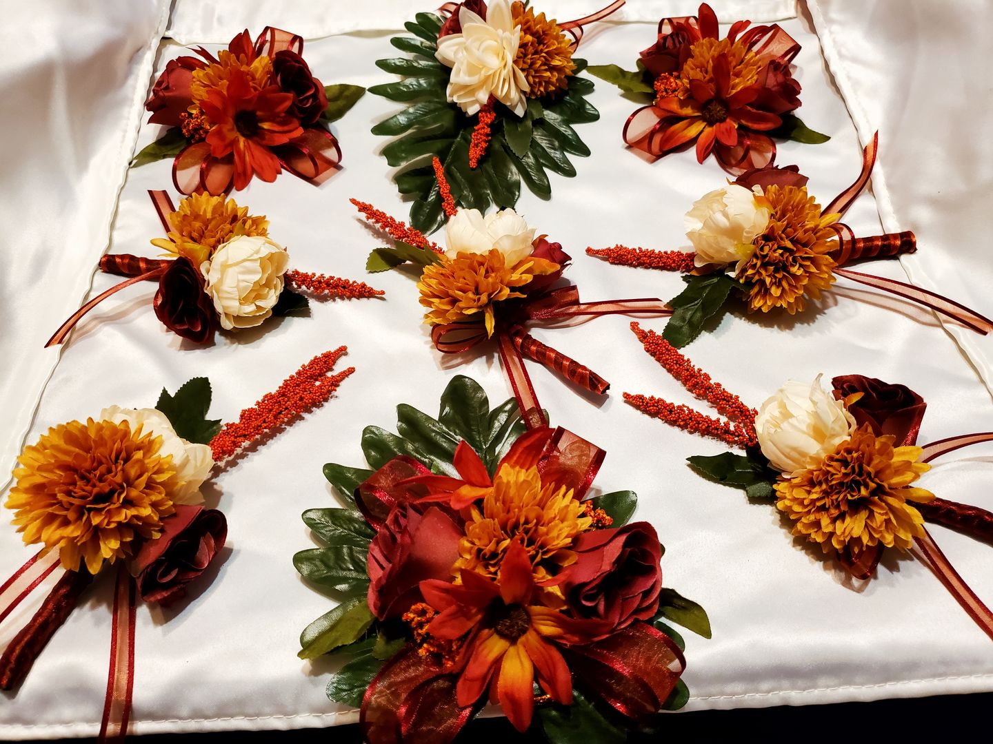 Customer photo review of 25 yards-Rust w/ Satin Trim Ribbon (3/8", 5/8", 7/8", 1.5" )