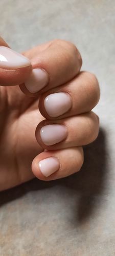 Customer photo review of Fiber base gel Didier Lab Soft White 10ml