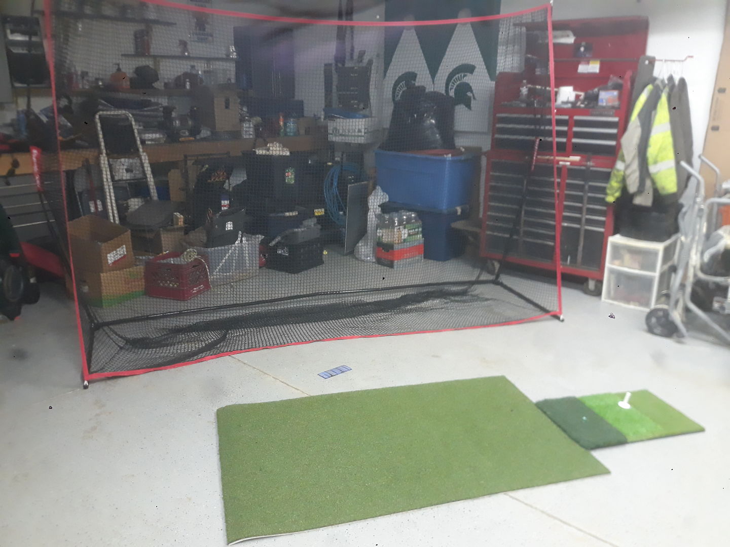 Customer photo review of Rubber Golf Tees for Practice & Driving Range Mats | 5pcs Package with Different Sizes