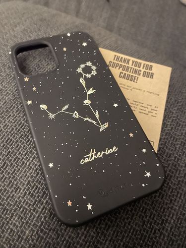 Customer photo review of Eco-Friendly iPhone 12 / 12 Pro Phone Case - Custom Zodiac Sign in Dusk