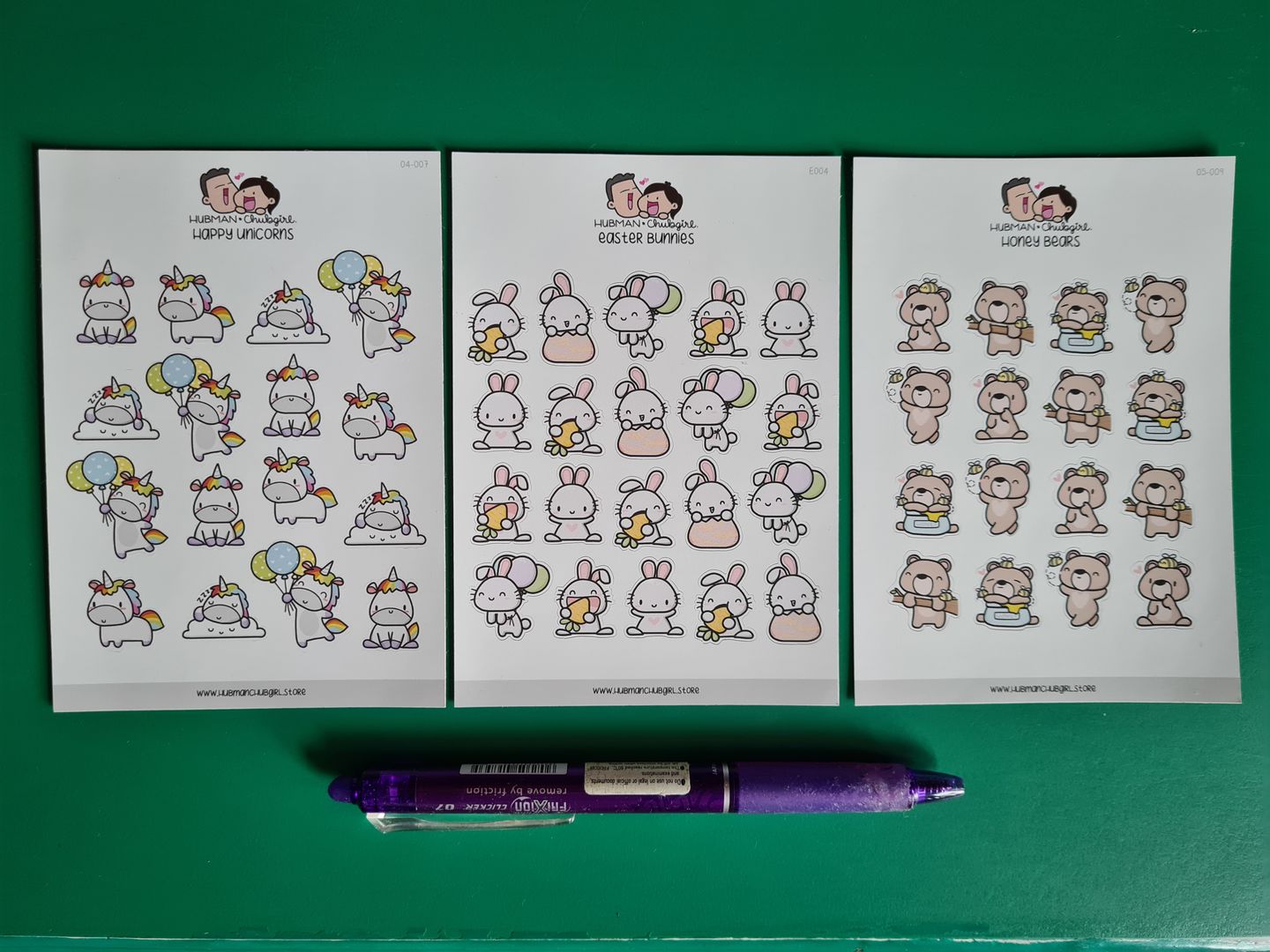 Customer photo review of Honey Bears Planner Stickers