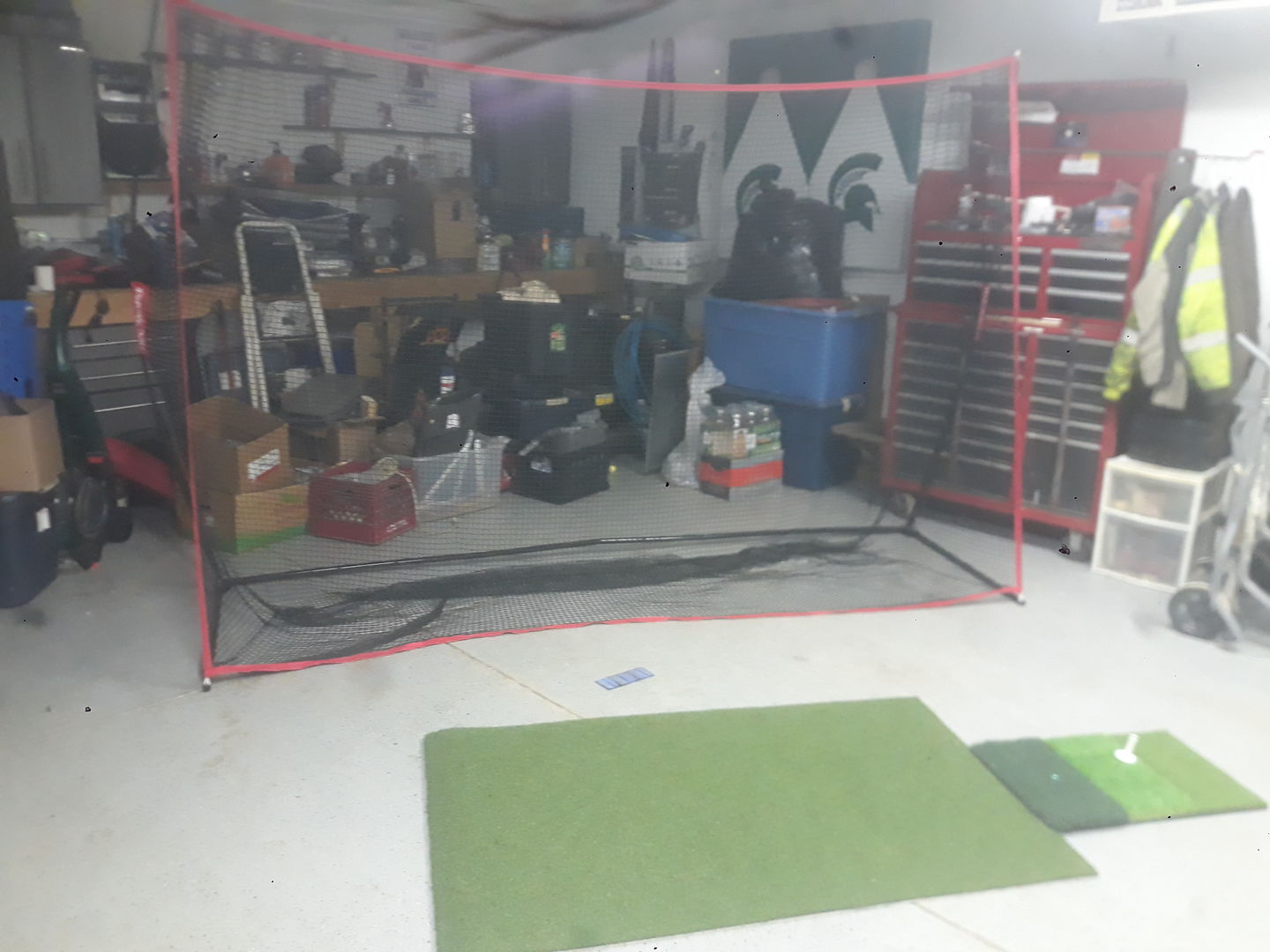 Customer photo review of Golf Net Pro 10x7 ft | Portable Golf Driving Net Hitting Net | Backyard/Indoor/Outdoor