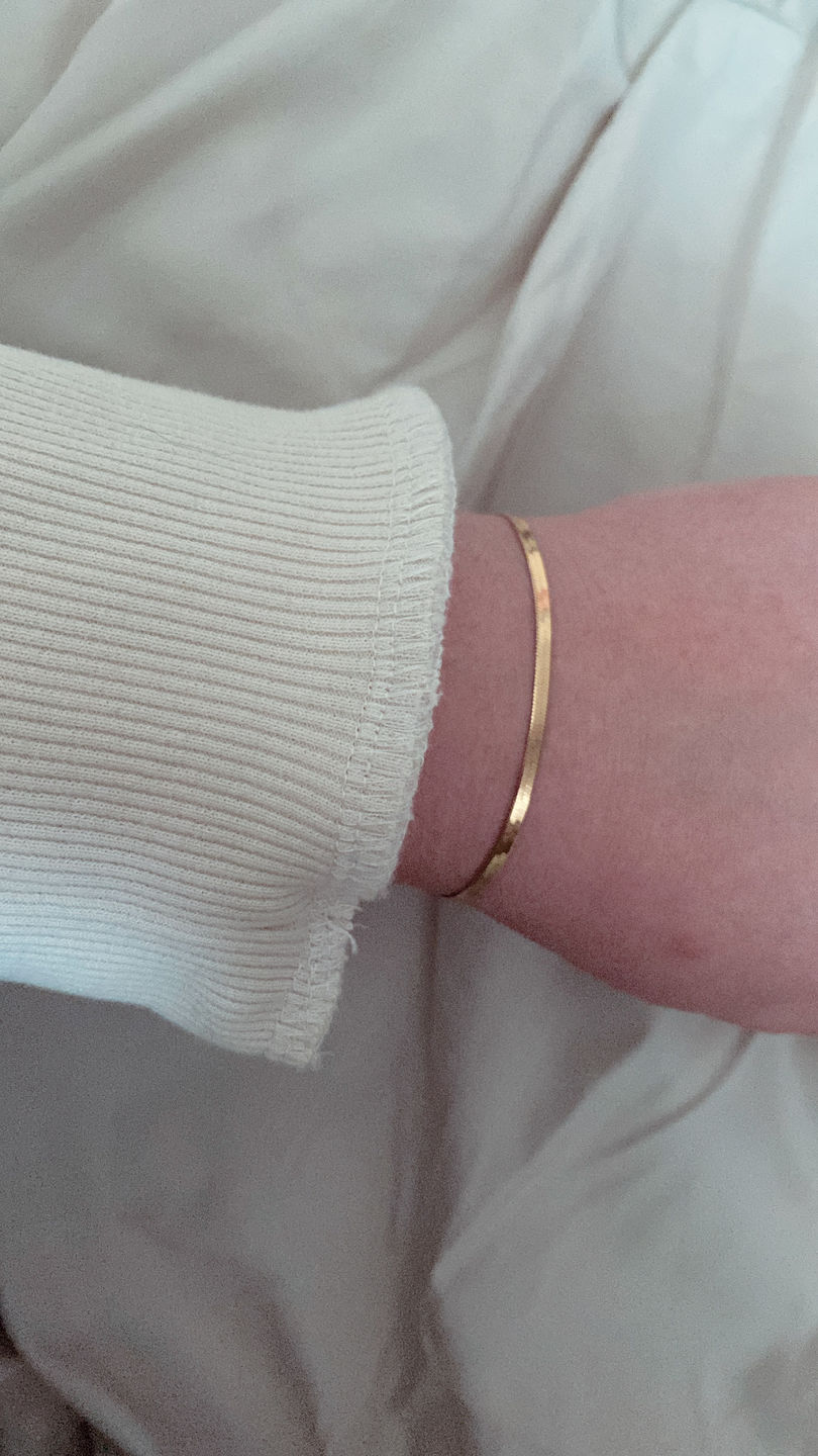 Customer photo review of Snake Skin Armband | 18K vergoldet
