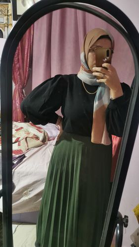 Customer photo review of Basic Black  Skirt