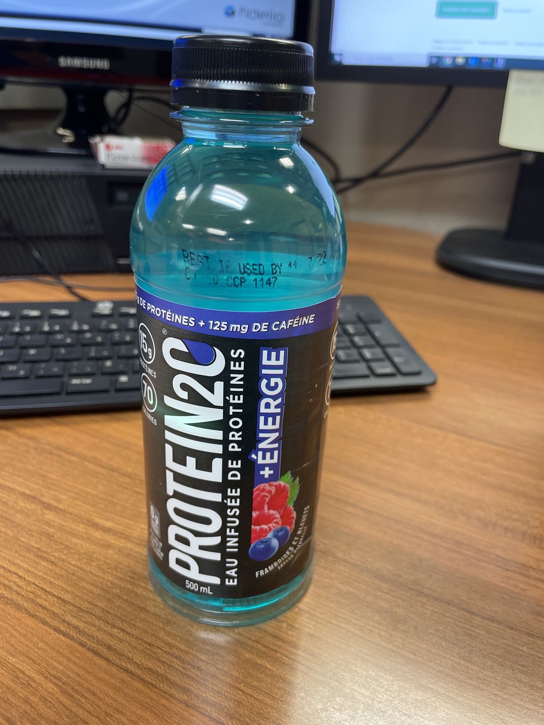 Customer photo review of Protein2o - Eau protéinée infusée +Energy 500ml