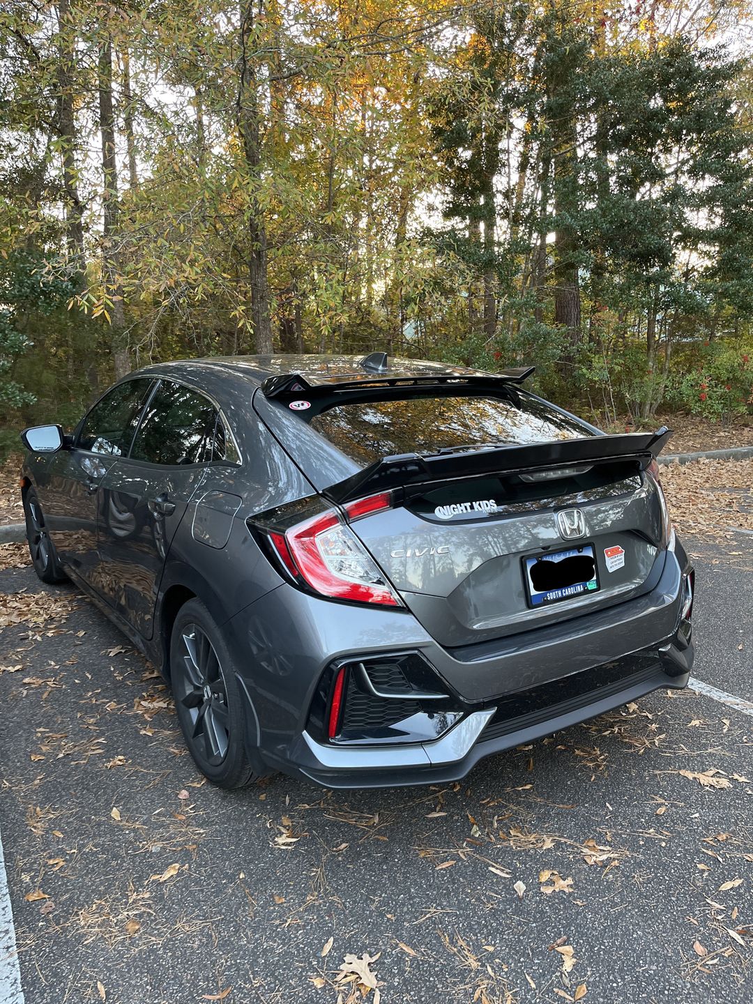 Customer photo review of Rear Spoiler Wing - Glossy Black for 2017-2020 Honda Civic Hatchback | IN STOCK NOV 15