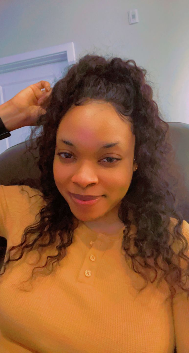 Customer photo review of Loose Deep Wave Human Hair 13x6 Lace Front Wig AFS63