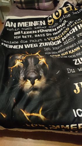 Customer photo review of "An meine Tochter" Decke - Mond