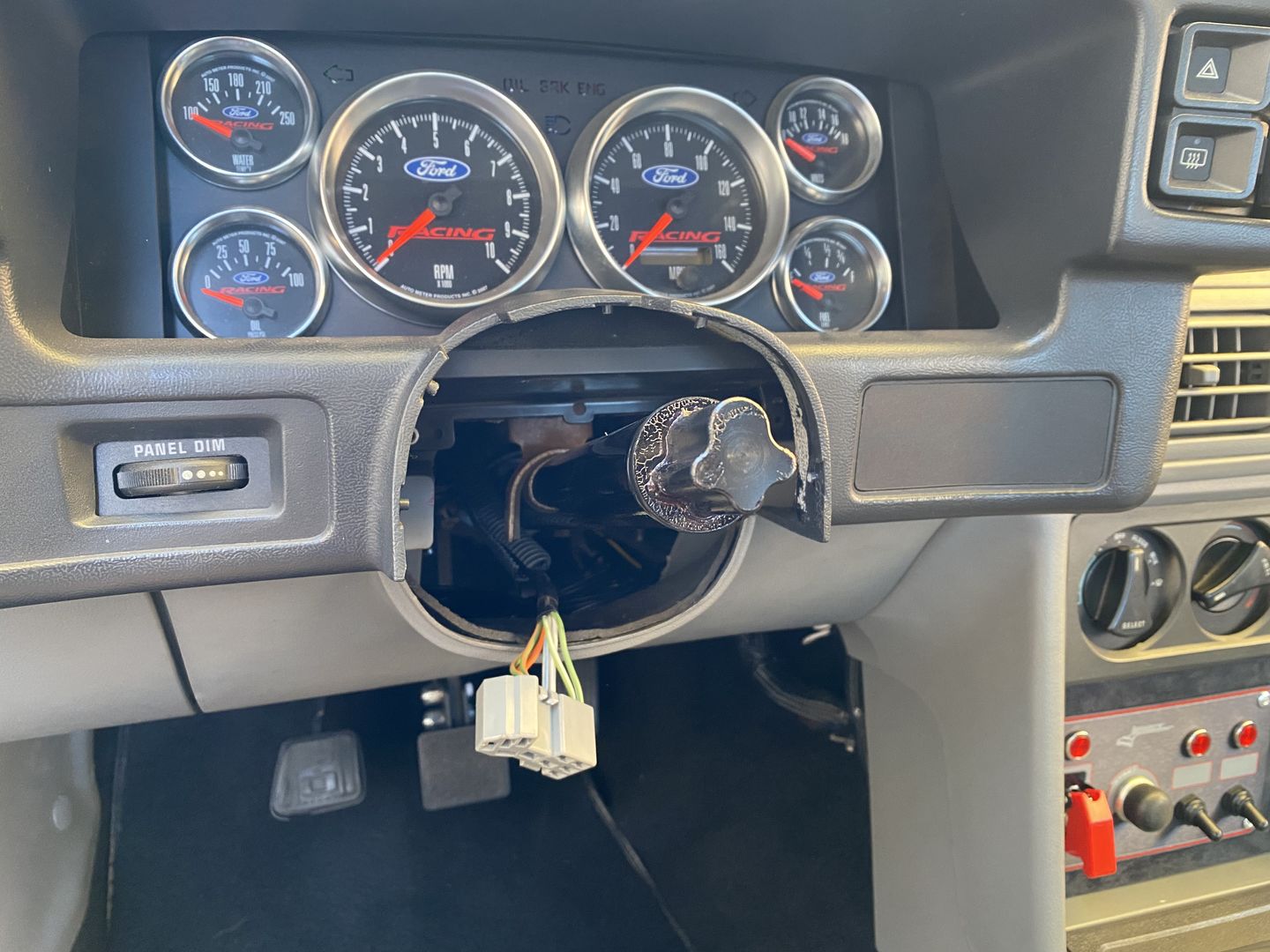 Customer photo review of Motion Raceworks 79-93 Ford Fox Body Mustang Chromoly Lightweight Steering Column