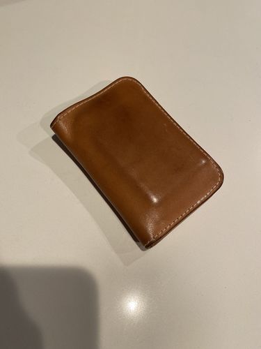 Customer photo review of Blemished | No.52 | 'Natural Oak' Vertical Leather Wallet