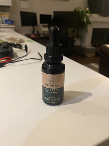 Customer photo review of Pet Tincture 500mg Isolate CBD