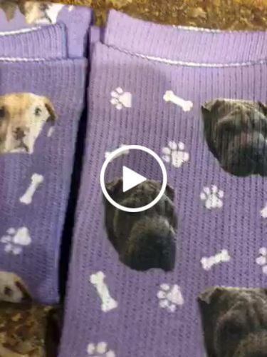 Customer video review of Custom Dog Socks