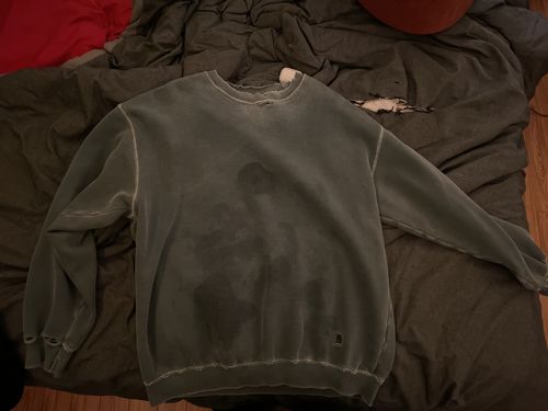 Customer photo review of Vintage Tommy Hilfiger Sun Faded Distressed Sweatshirt Size Large