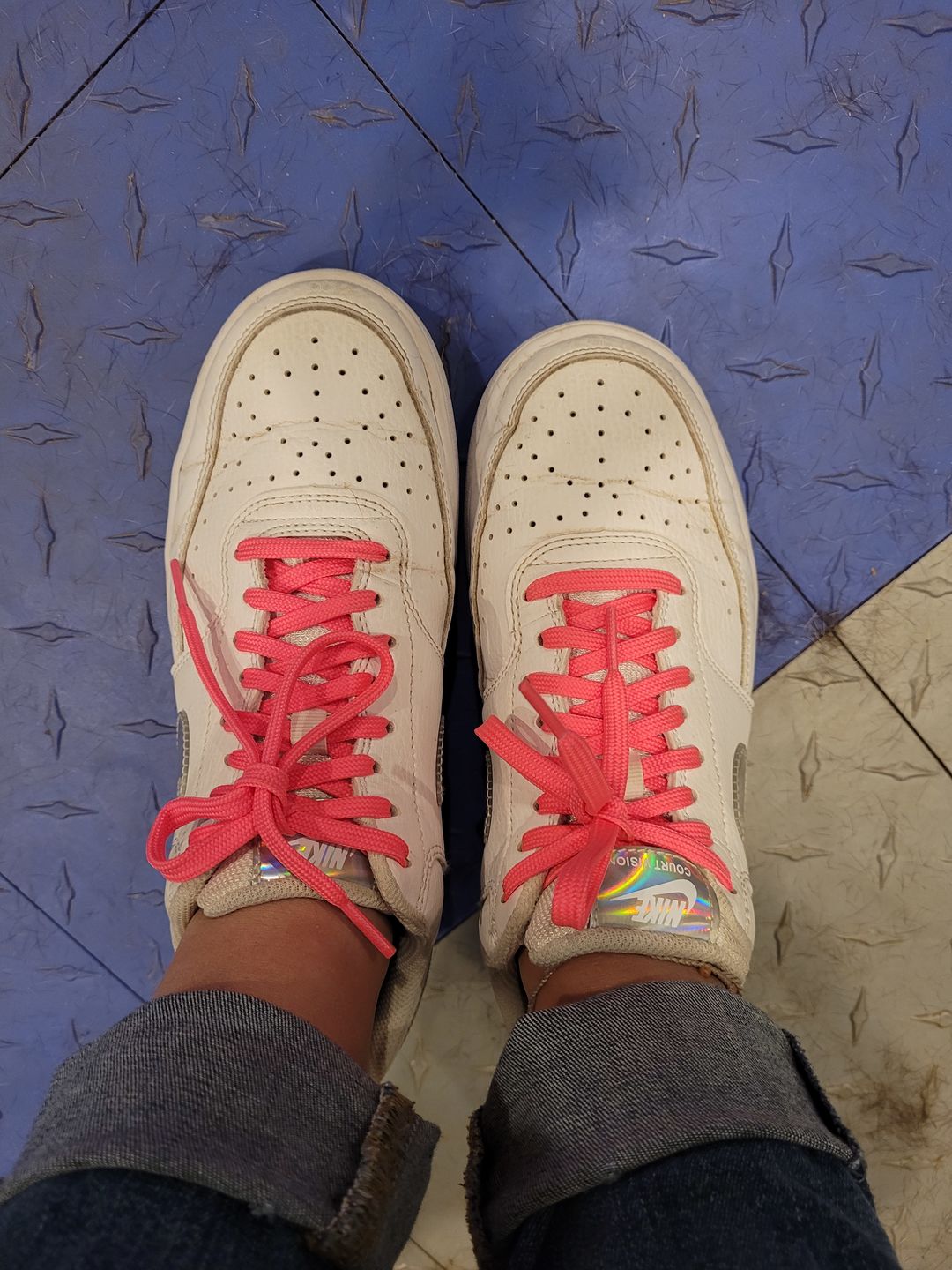 Customer photo review of Flat Standard Shoe Laces - Solids