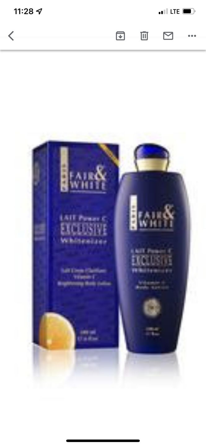 Customer photo review of Fair and White Exclusive Body Lotion with Pure Vitamin "C" 500ml 16.9 fl oz