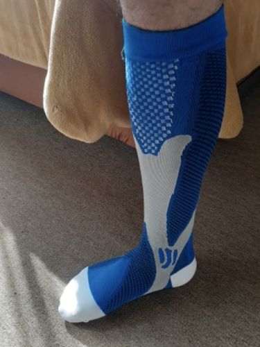 Customer photo review of MinasaMed Kompressionssocken für schmerzfreie Beine & Füße