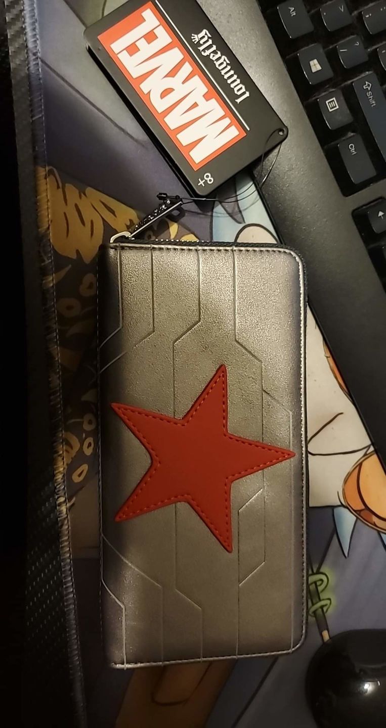 Customer photo review of Marvel Winter Soldier Cosplay Zip-Around Wallet - September Preorder