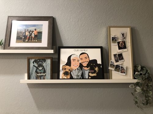 Customer photo review of Custom Framed Family Portrait