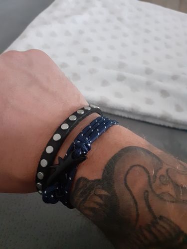 Customer photo review of "Shark" tracking bracelet