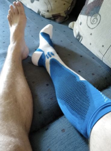 Customer photo review of MinasaMed Kompressionssocken für schmerzfreie Beine & Füße