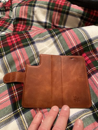 Customer photo review of Florence Leather Wallet Case for iPhone 12 Mini