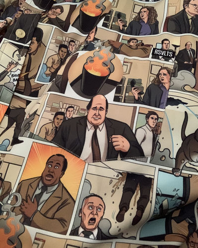 Customer photo review of The Office "Fire Drill" – KUNUFLEX Short Sleeve Shirt