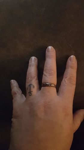 Customer photo review of Lotus Ring - One size fits all