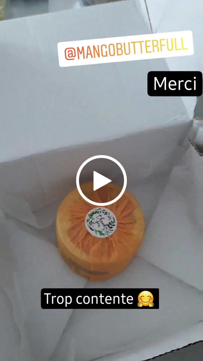 Customer video review of Beurre de mangue artisanal CARE