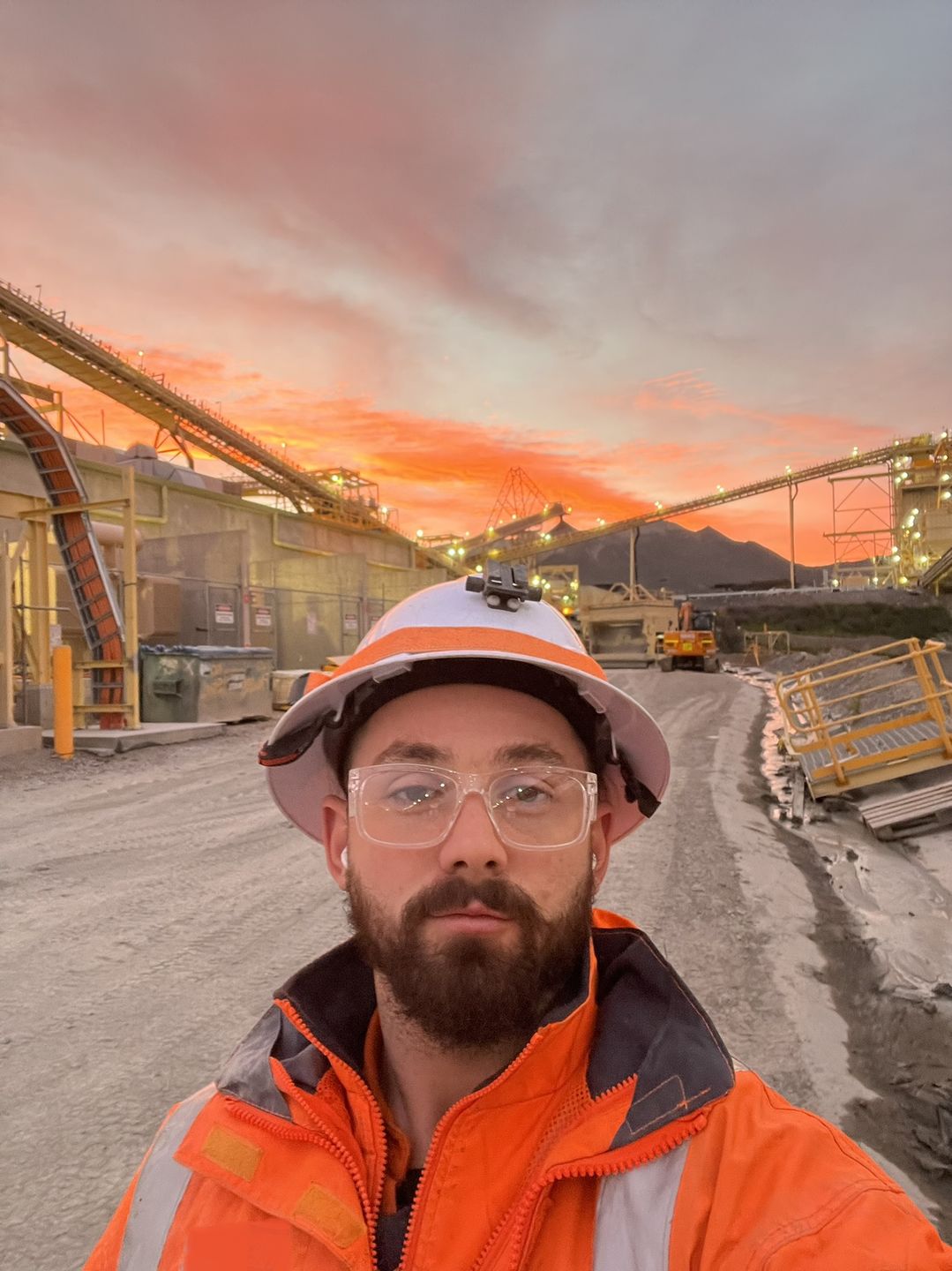 Customer photo review of Kenneth Clear Frame / Clear Lens Safety Glasses